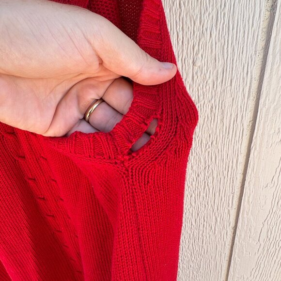 Vintage Arizona Wildcats Sweater Vest Men's XL Red Knit Rebounders Club 80s RARE - Picture 6 of 11